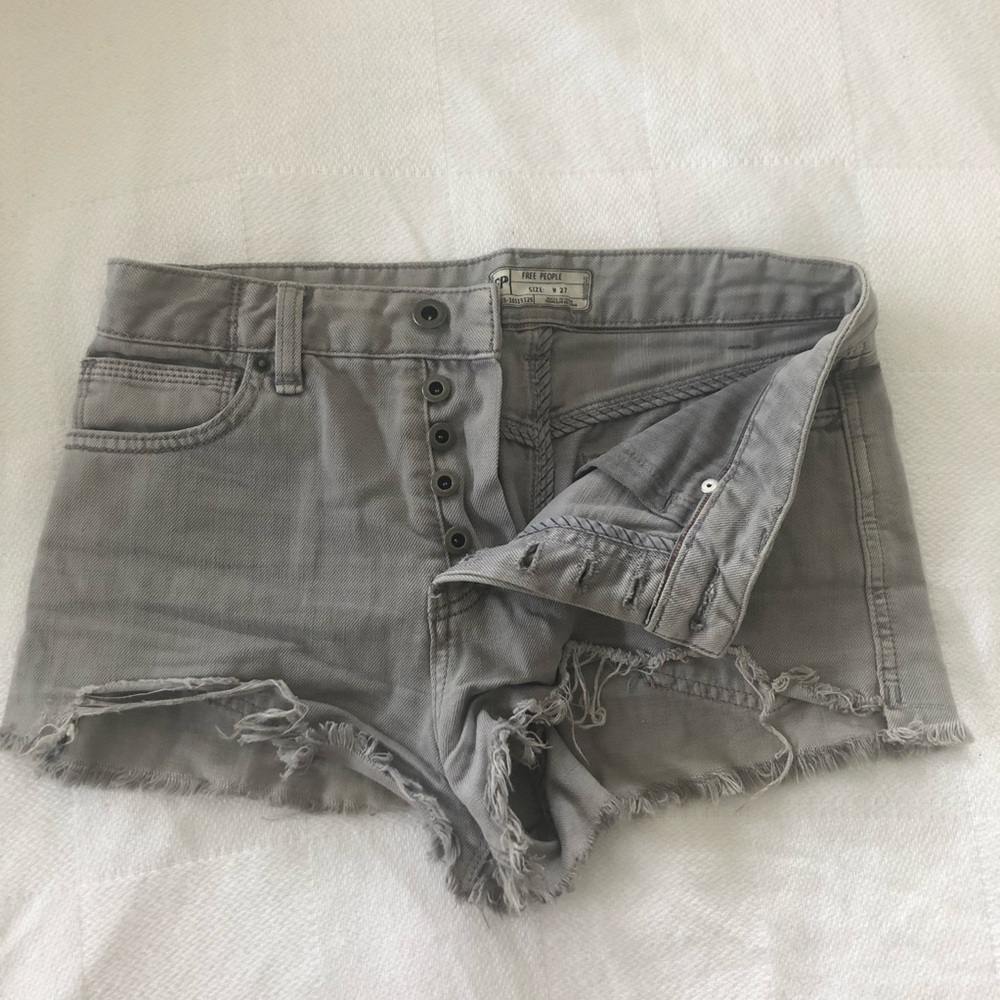 Free People denim shorts